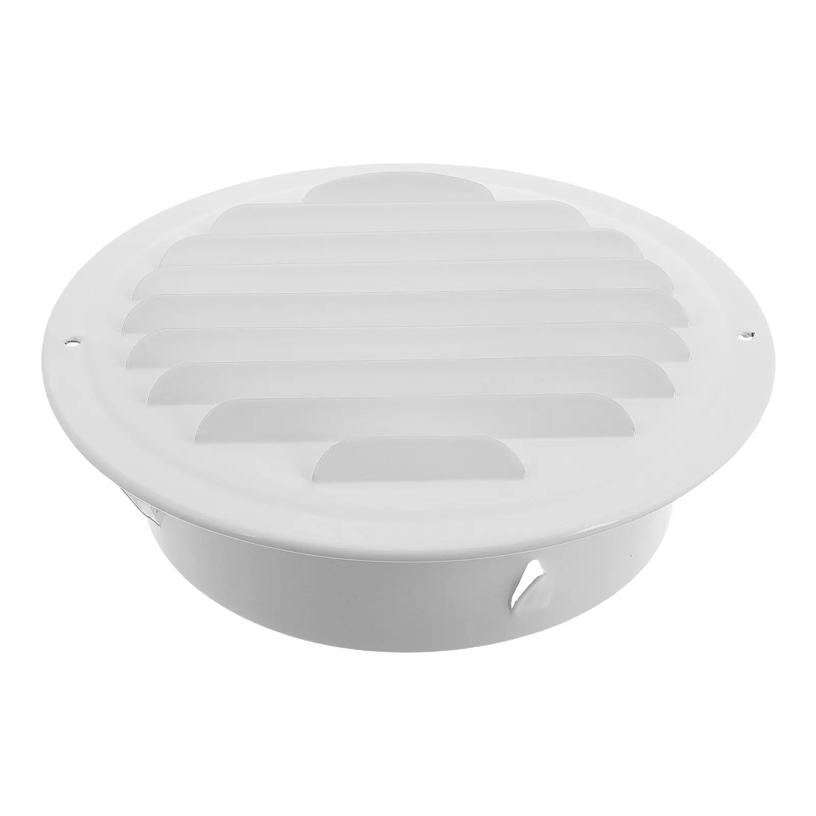 Resistant Stainless Steel Kitchen Vent Cover Flat Design Exterior Wall Exhaust Cap Wind Cooking Fumes Odor Removal