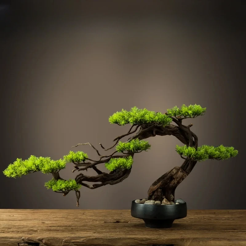 

Pine Welcome Pine Small Ornaments Hotel Office Green Plant Entrance Living Room and Tea Room Ornament