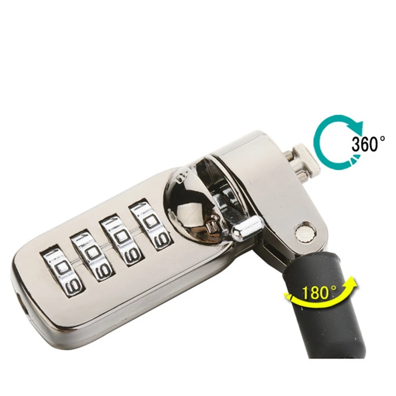 Laptop Cable Security Lock, Anti Roubo, 3 Chaves, 6,5 pés, Lomputer Lock, Compatível para Laptops, Imac, ao ar livre, TV