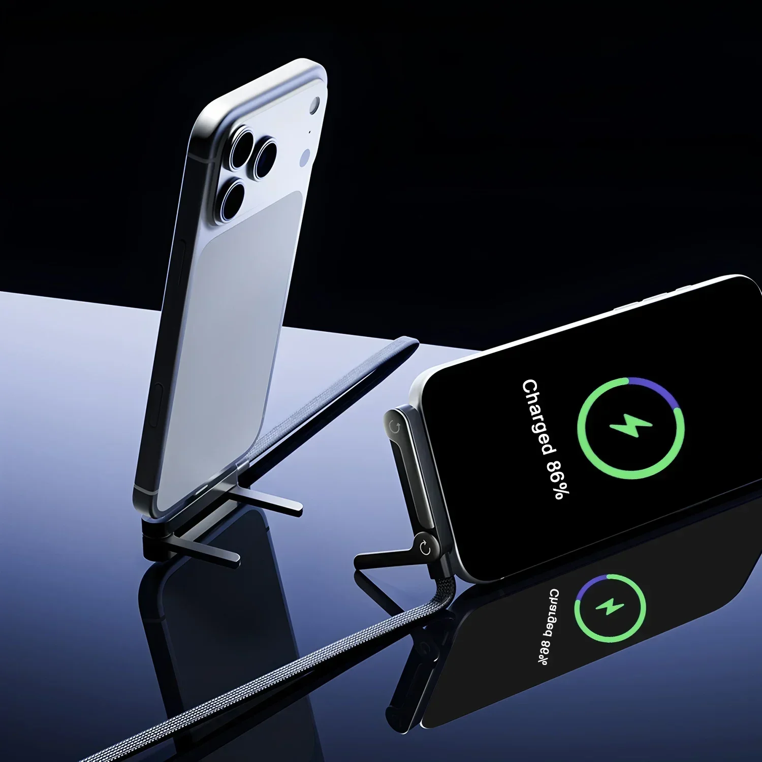 2-in-1 240w Built In Phone Stand Charging Cable USB C To USB C Quick Charge Data Wire For iPhone 17 Foldable Bracket Type C Cord