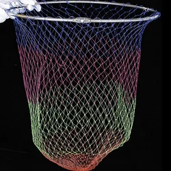 35/60cm Caliber Nylon Fishing Nets Collapsible Fishing Tools Racket string Rhombus Mesh Hole Depth Folding Nylon Landing Dip Net