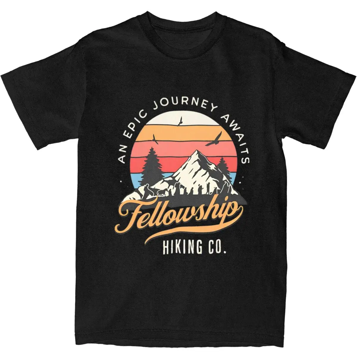 Fellowship Hiking Co Mordor L-Lords Of The R-Rings T Shirts Popular Tee Shirt Beach Aesthetic Casual Short Sleeve Tops