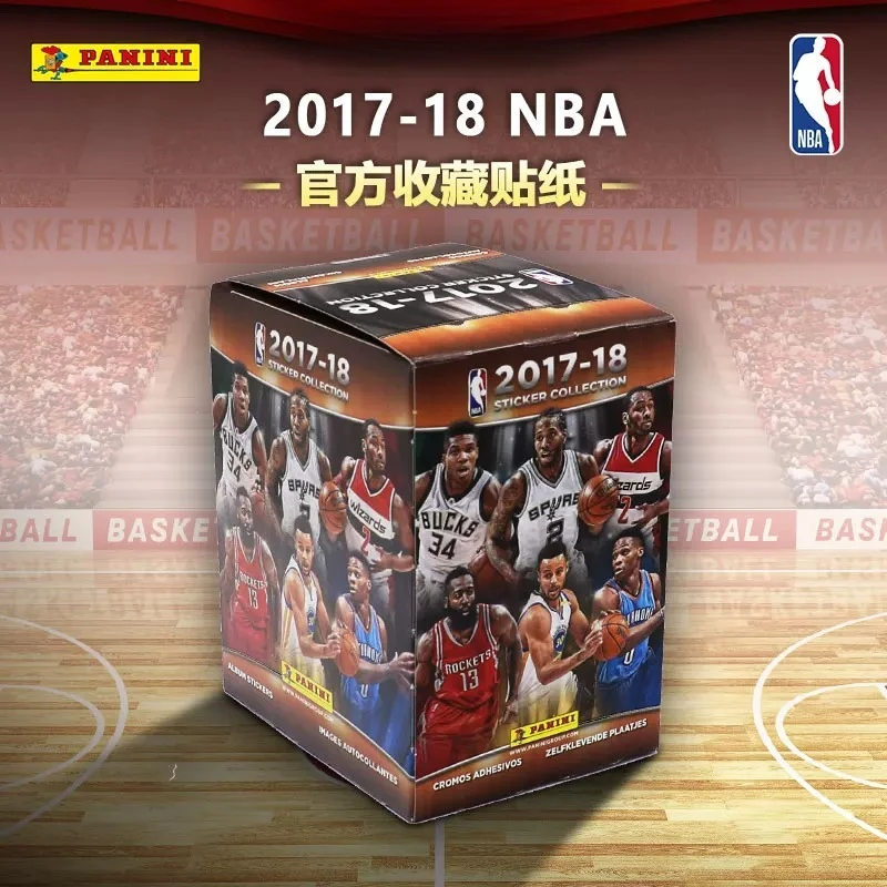 Official Panini 2017‑18 NBA Season Shiny Foil Limited‑Rarity Player Stickers Basketball Hobby Collectible Sticker Packs