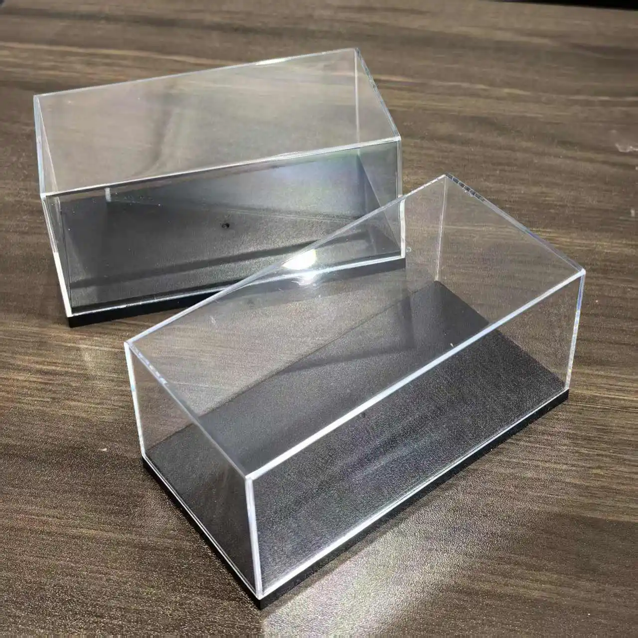 

2pcs Acrylic Hard Cover Case 5.7“ PVC Display Box for Scale 1:43 1:64 Car Model Figure Collectible Miniature Scene Building Toys