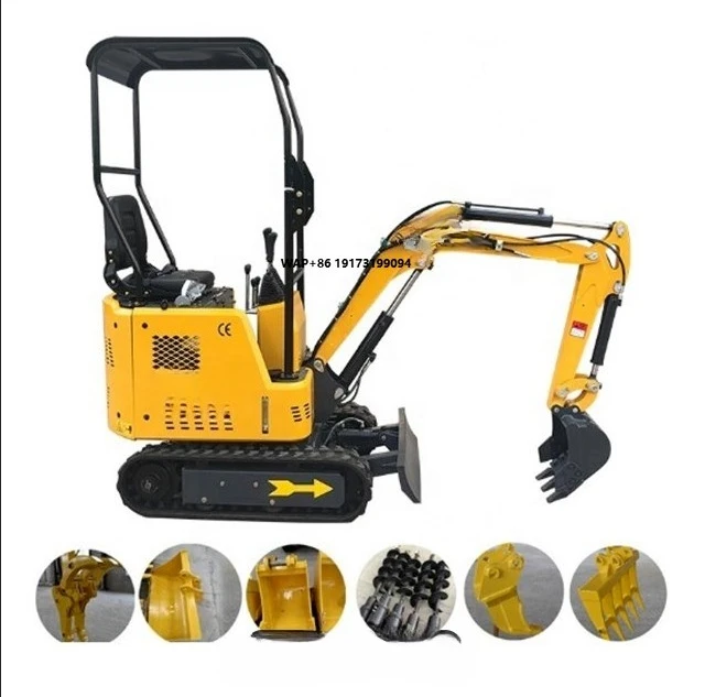 HT10 HT15 Factory Cheap Garden Mini Digger Crawler Diggers Electric Mini Excavators 20kw Hydraulic Micro Mini Excavator