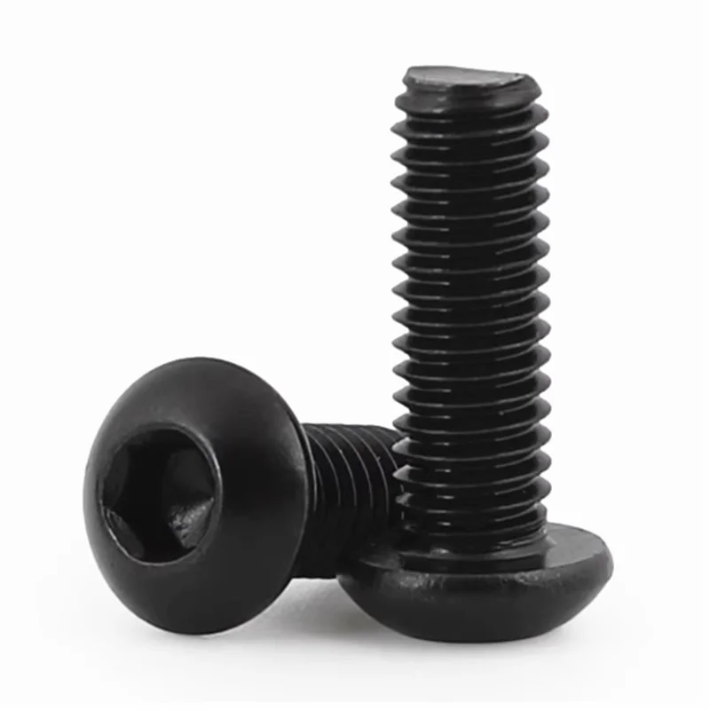 5pcs Bsw British Standard Grade 10.9 Black Hexagon Socket Button Head Screw Mushroom Head Hex Bolts 1/4 1/8 3/16 3/8 5/16 5/32
