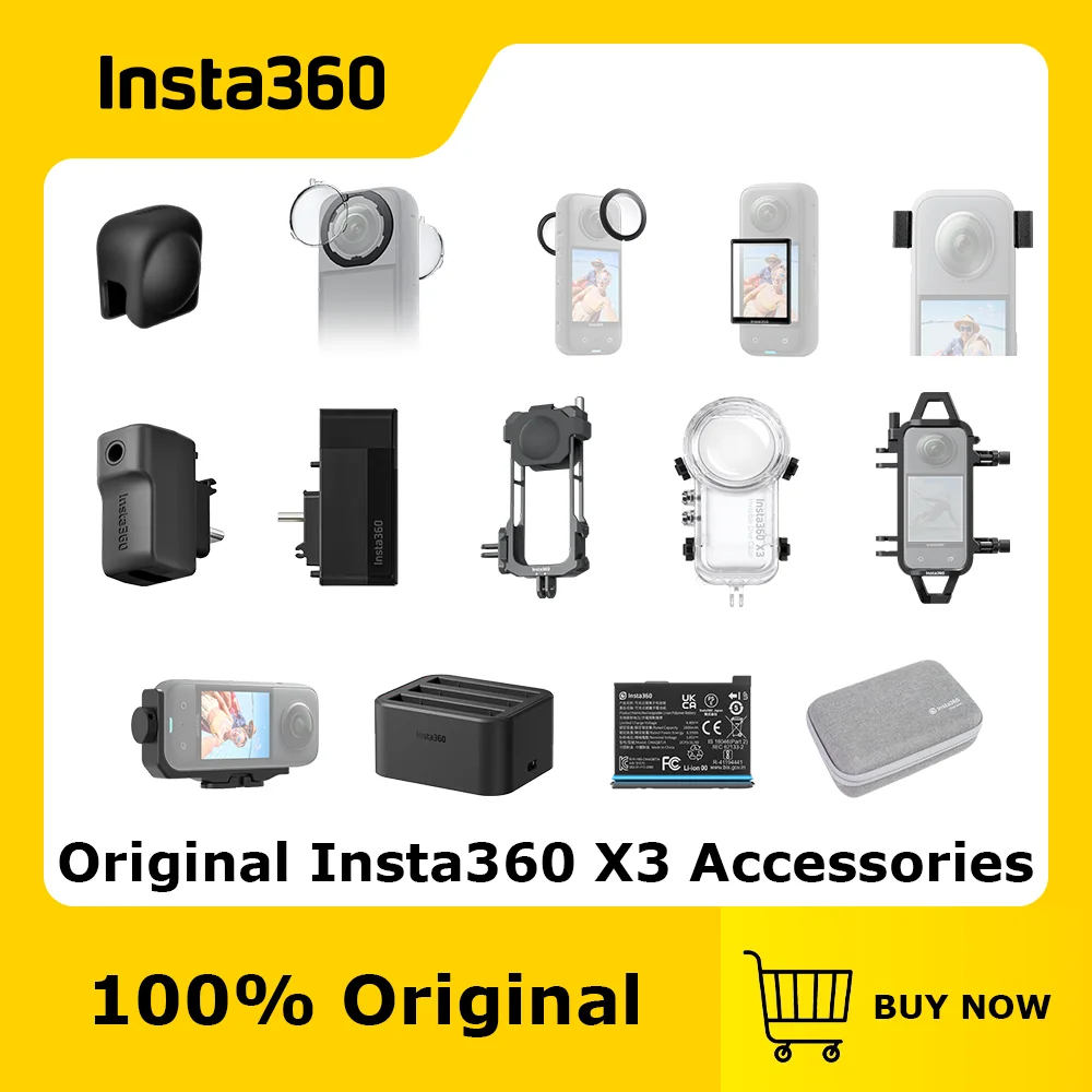 

Официальные и оригинальные аксессуары для экшн-камеры Insta360 X3