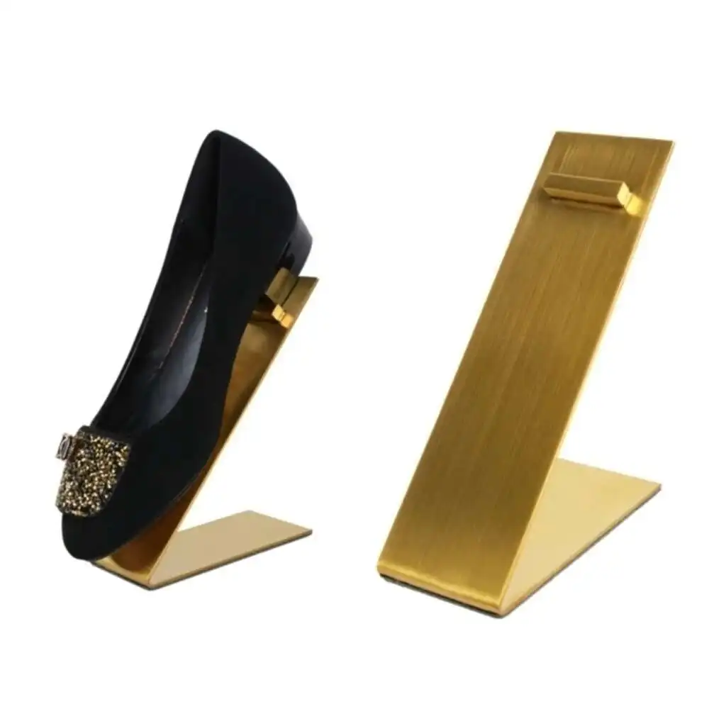 

5pcs Stainless Steel Shoe Display Rack Men's and Women's Shoe Support Rack Shoe Store Window Display Props