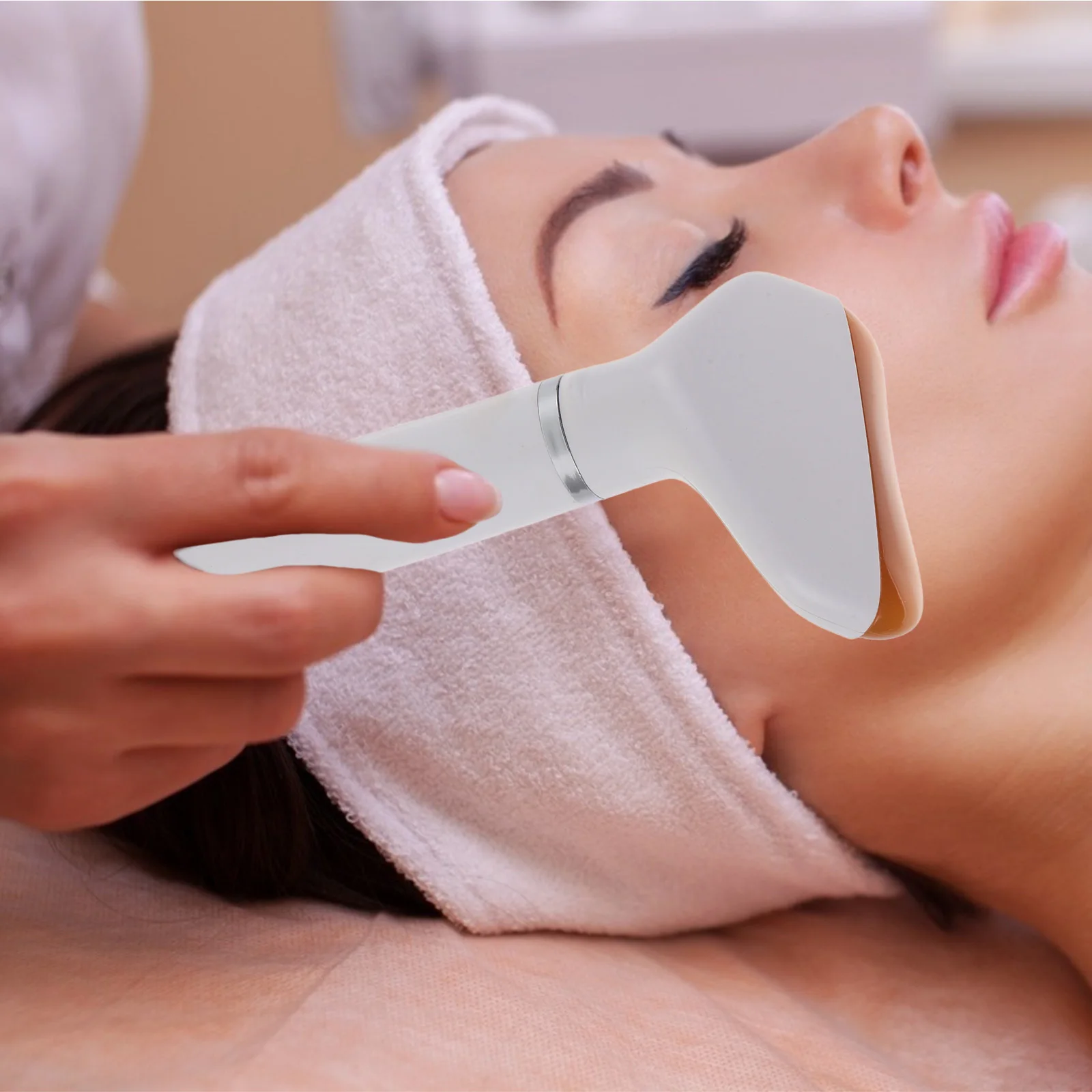

Facial Massager Face Scraping Board Manual ABS Pmma Durable Smooth Edges for Home Massage Face Neck Shoulder Relaxation Gua Sha