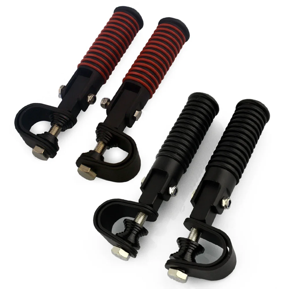 2er-Set Universal Motorrad Schalthebel Fußrastenauflage Pedal Start Fußrastenauflage Moto Zubehör für 25mm-32mm Schutzstangen