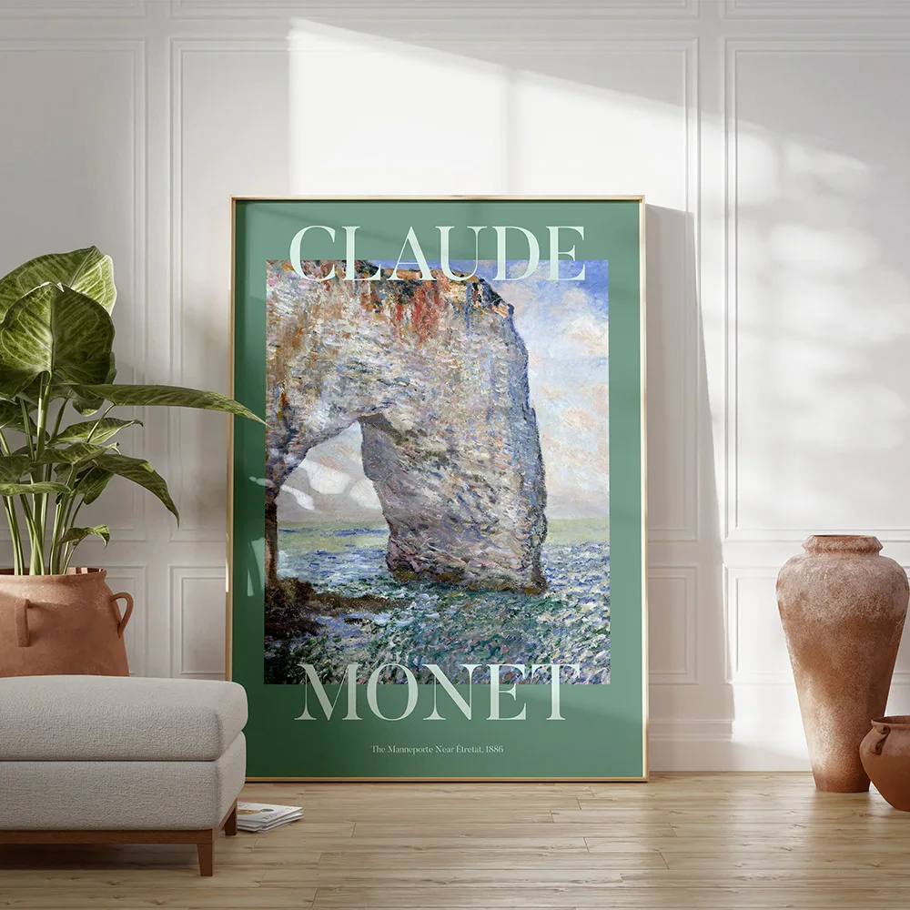 Claude Monet Poster Vintage Impressionism Landscape Wall Art Print Canvas Painting Nordic Pictures Living Room Home Decoration