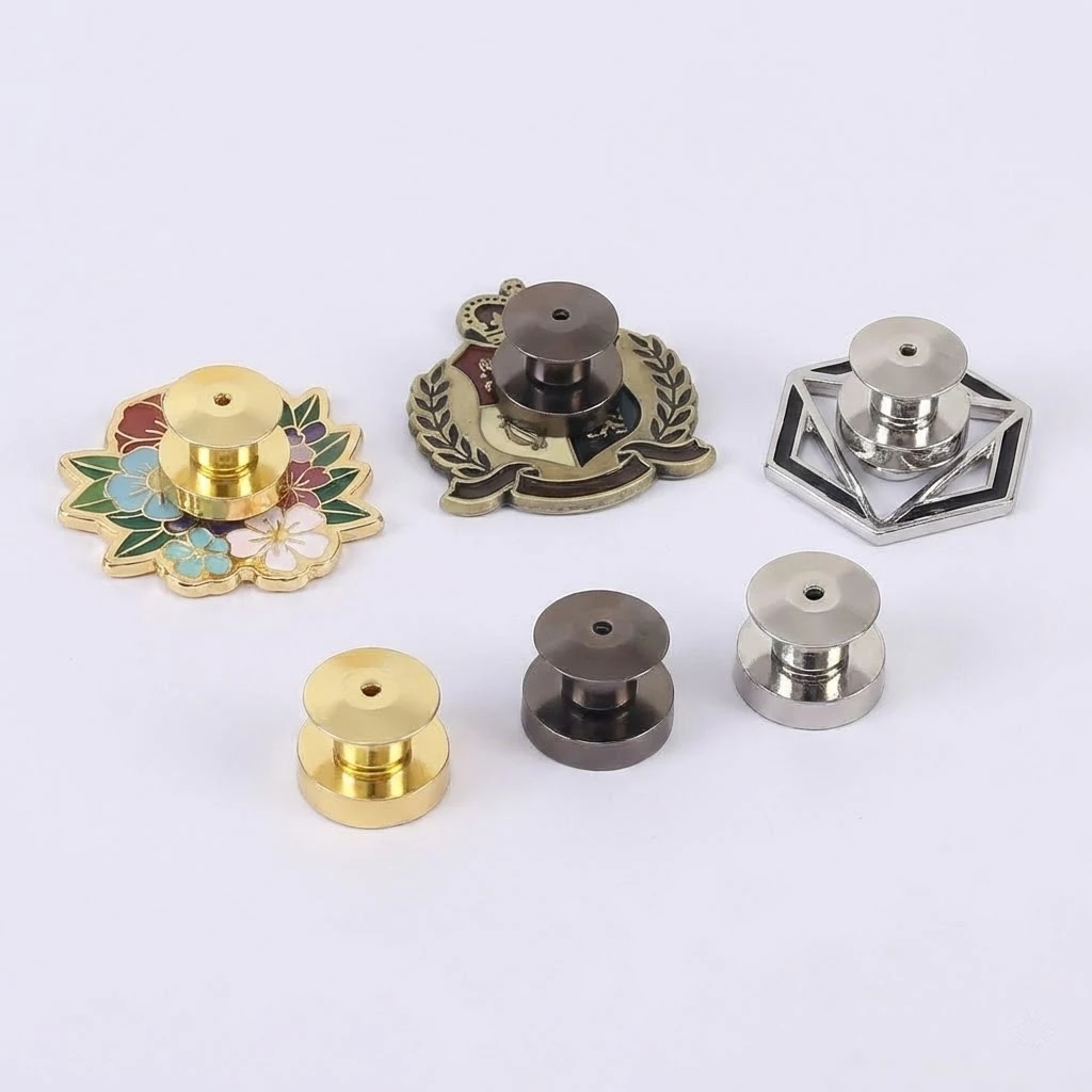 5Pcs Brooch Pin Convert to Refrigerator Magnets Buckle Badge Back Strong Magnetic Metal Needle Buckle Convenient DIY Accessories