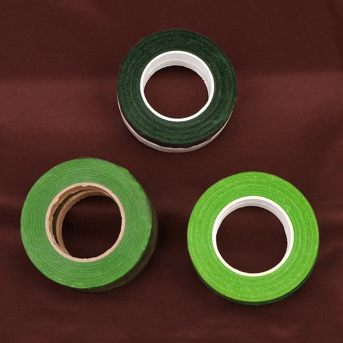 6 لفات من شريط الزهور الخضراء سهل الاستخدام شريط تشكيلة الزهور لأكاديل القصاصات ذاتية الصنع وأشرطة ملونة لتزيين العطلات #2