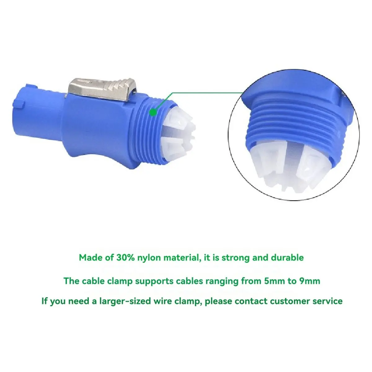 Fits for 20PCS Powercon Connector Male Plug Power Plug Adapter for Beam Light Stage Light Power Input Blue view 5