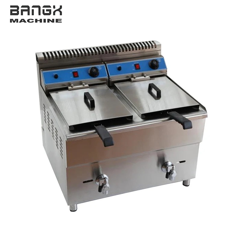 New Technology Kitchen Equipment Frying Machine Commercial Deep Fryer Gas