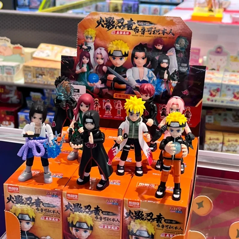 

Фигурки BLOKEES Naruto V1V2V3 - Узумаки Наруто Учиха Саске и Итачи Аниме-головоломка Строительные блоки Игрушка Слепая коробка Набор Подарок