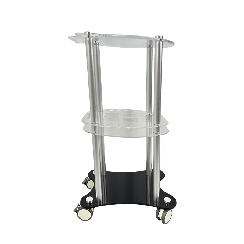 

Beauty Salon Trolley Salon Use Pedestal Rolling Cart With 4 Wheels Salon Furniture