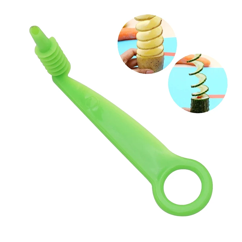 عشوائي Spiralizer رقائق صانع تورنادو دوامة المسمار رقائق البطاطس القاطع دليل الملتوية قطاعة البطاطس أدوات المائدة في الهواء الطلق #2