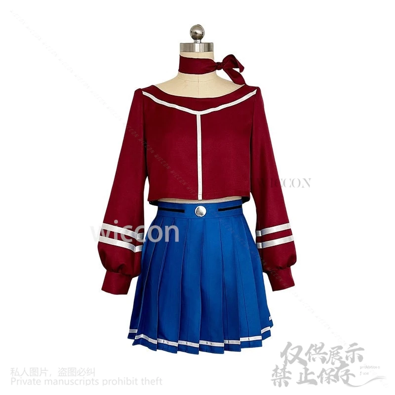 MiSide مجنون ميتا تأثيري لعبة تأثيري حلي شعر مستعار لعب الأدوار المرأة الابتدائية Yandere الزي لحفلة الهالوين ملابس مخصصة