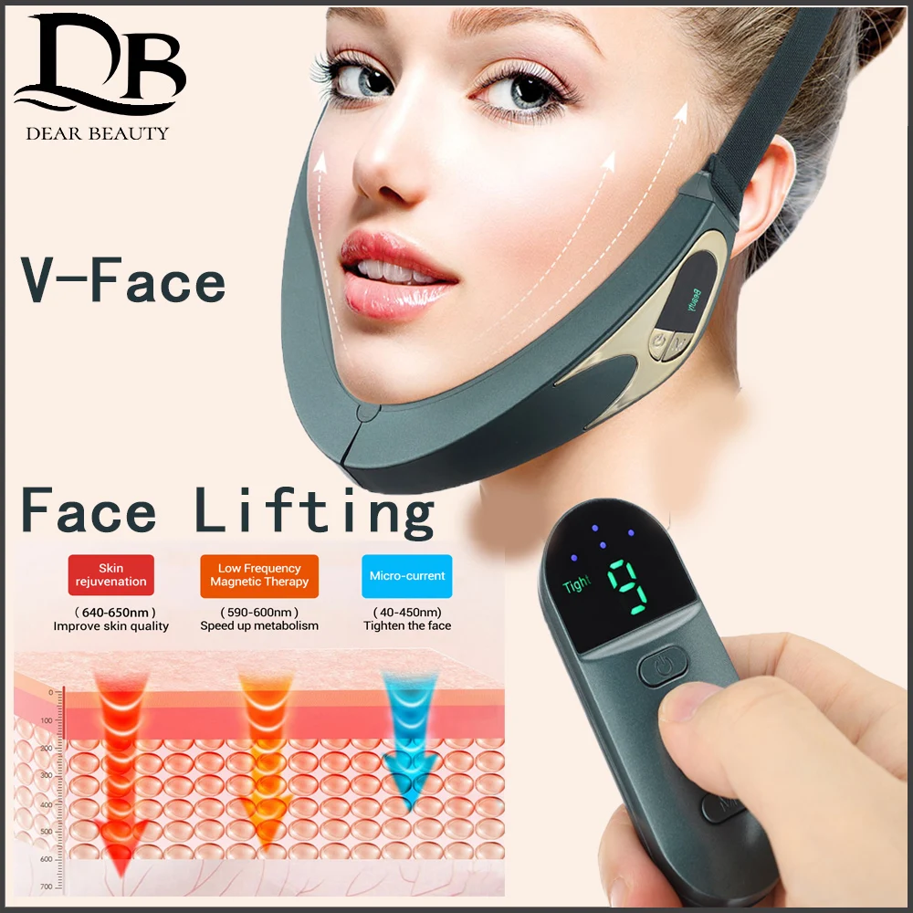 Intelligent Beauty Face Thinning Instrument V-Shaped Lifting Firming Artifact Massager Skin Rejuvenation Relaxation USB