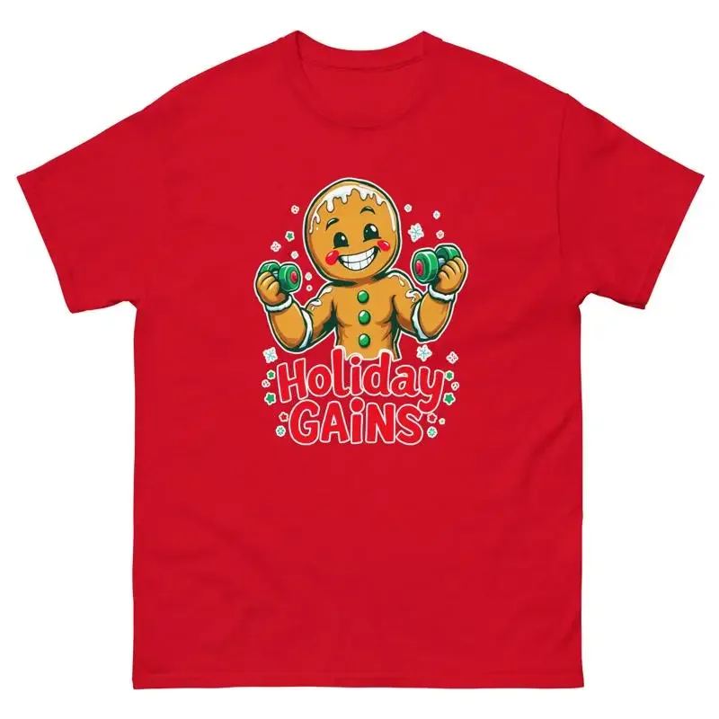 Holiday Gains Gingerbread Christmas Xmas Funny T Shirt