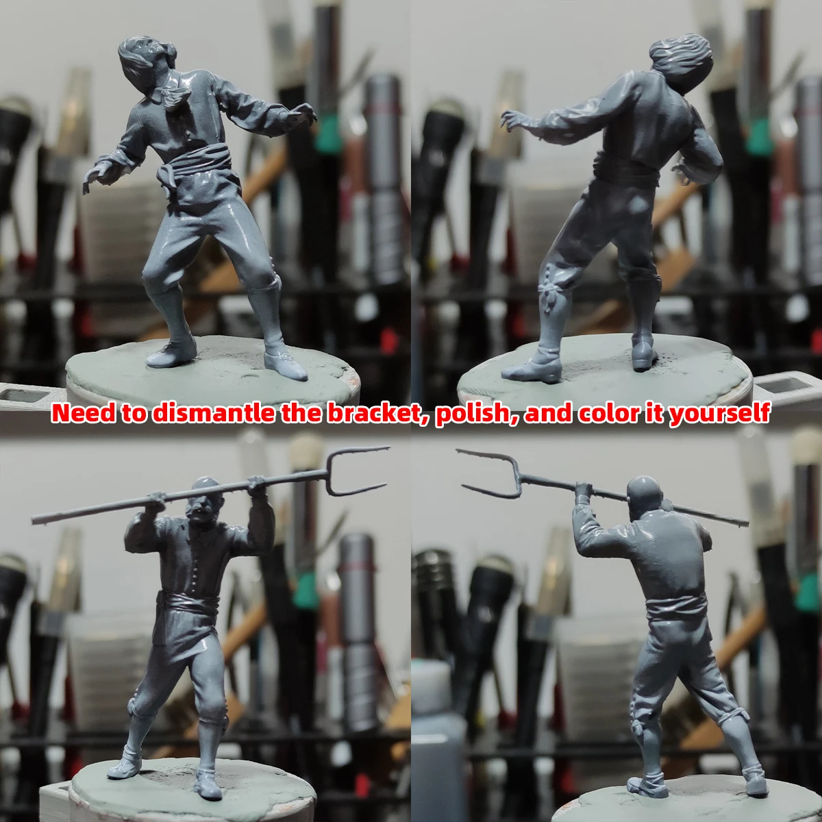 1/35 1/48 1/72 Modellbausatz 3D-Harz Miniatur-Soldatenfiguren Diorama Unbemalte Französische Gendarmen Revolution DIY – Detail 7