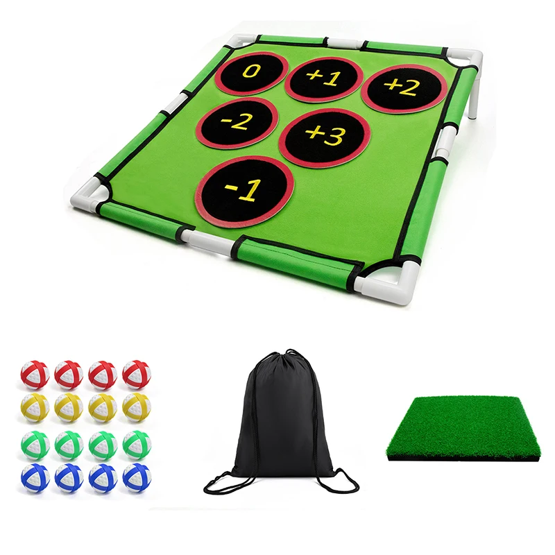 

1 Set Golf Practice Net Golf Chipping Games Set Easy Assembly Indoor Outdoor Games Gift Box For Camping BBQ Golf Accessories