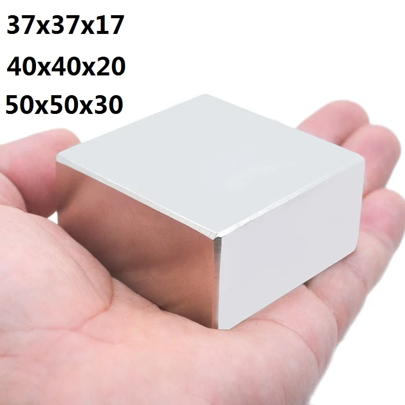 HYSAMTA 1PCS block 40x40x20 Super Powerful Strong Rare Earth Block NdFeB Magnet Neodymium Magnets