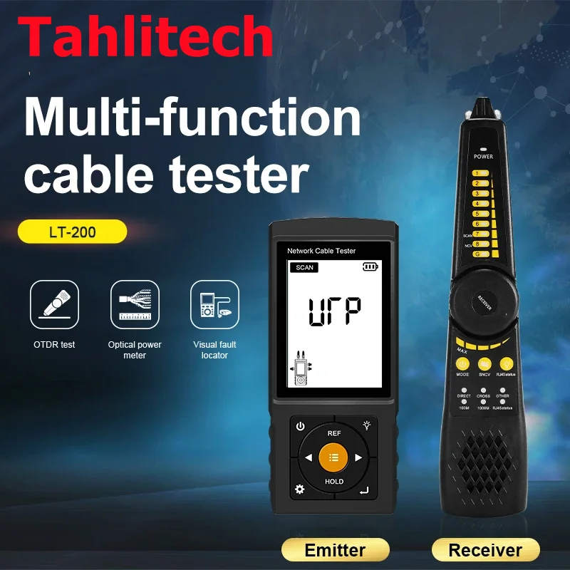 

Multi-function Cable Tester Network Cable Tester OPM / VFL/ Cable tracer/RJ45 cable TDR test PoE detector Cable Testing Tool