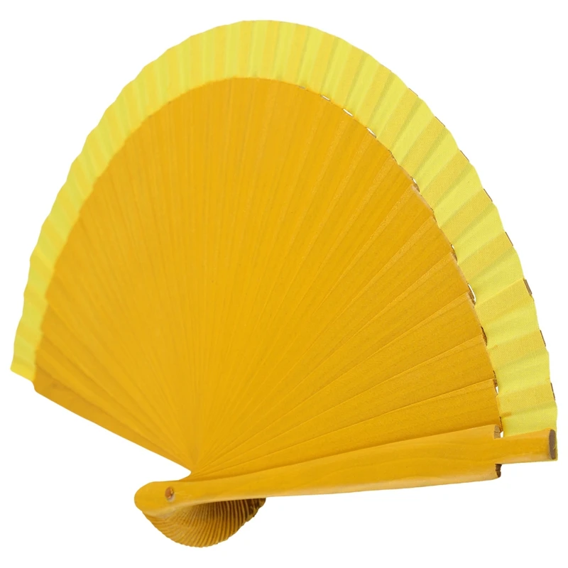 Plain Pure Wood Folding Fan Modern Classical Dance Performances Hand Fan Art Craft C