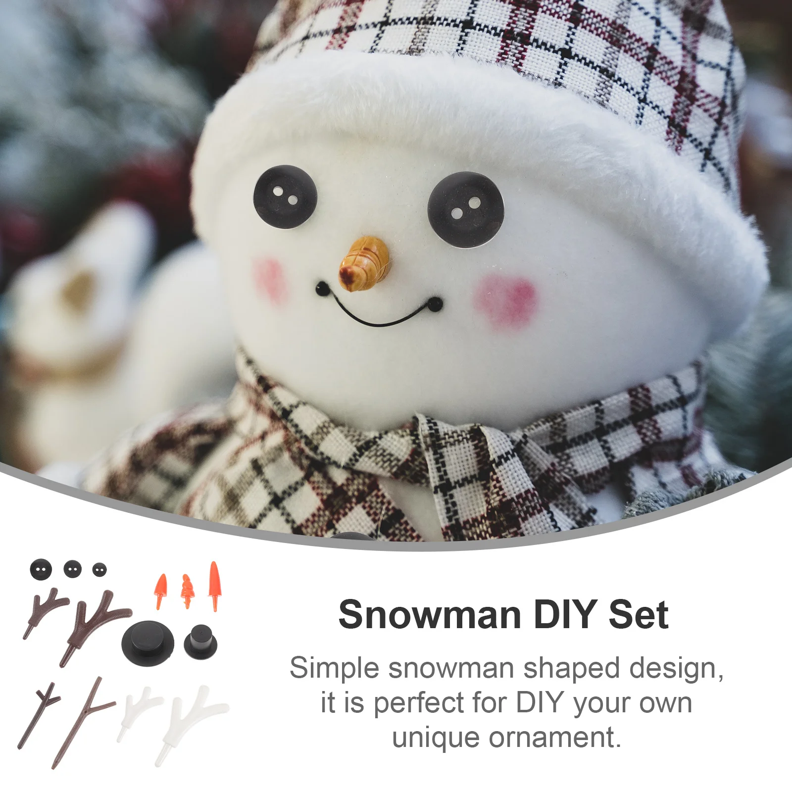 

1 Set Christmas Snowman Diy Craft Material Kit Kids Decorative Educational School Class Props Holiday Xmas Party Decor Supplies
