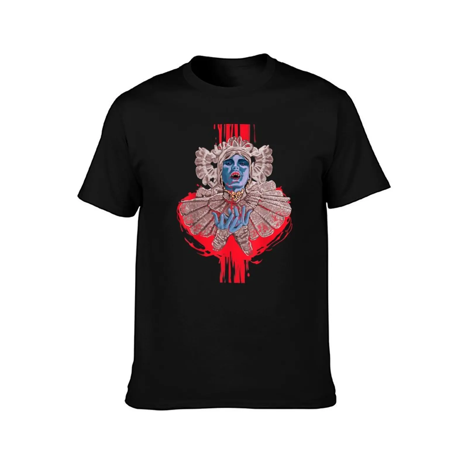 Creepy Lucy Dracula Halloween Costume T-Shirt, Summer Casual Cotton Tee, Oversized Streetwear Tops, Vintage Graphic Print
