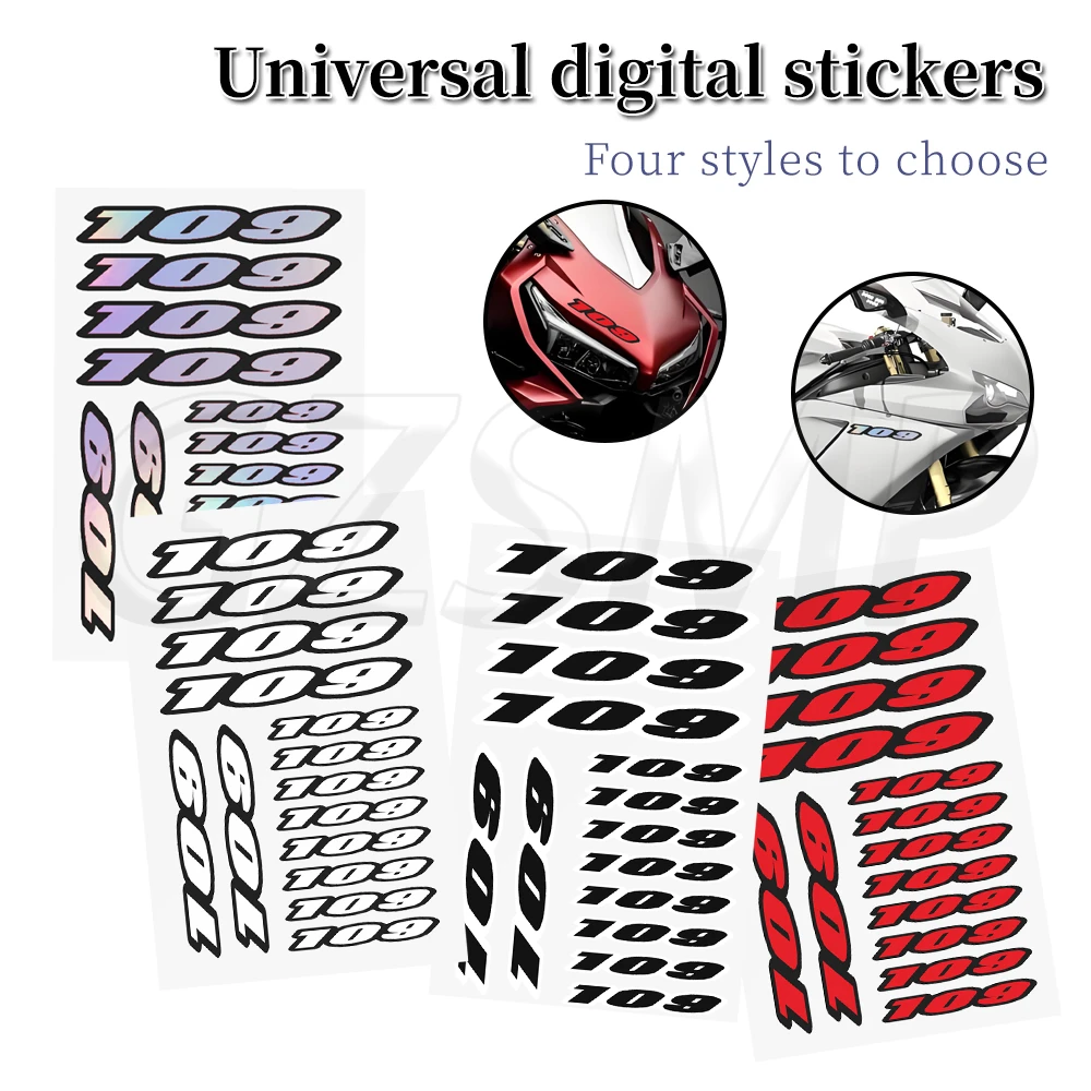 

Motorcycle Stickers Body Shell Fairing Decals Number 109 Fit for Suzuki Boulevard Intruder M109R C109R 109R M109 C109 R