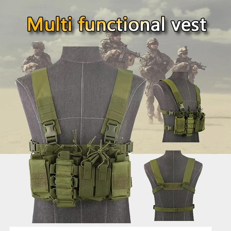 

Tactical D3 vest AK unloading Molle chest equipment transport vehicle vest hunting sling shoulder cushion vest equipment