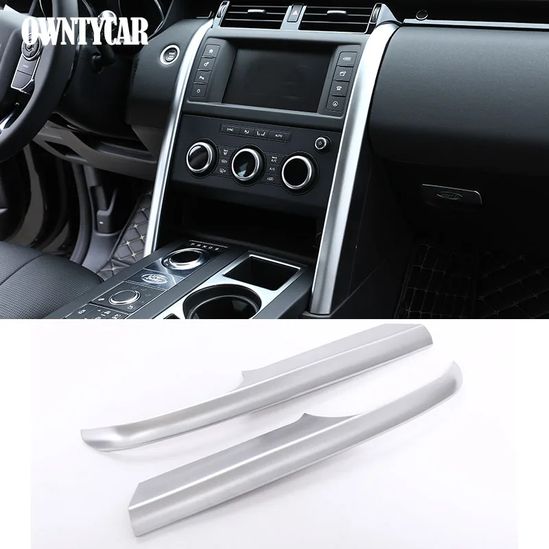 

2Pcs For Land Rover Discovery 5 LR5 2017-2022 Central Control Both Sides Decoration Strips Trim Car Interior Cover Accessories