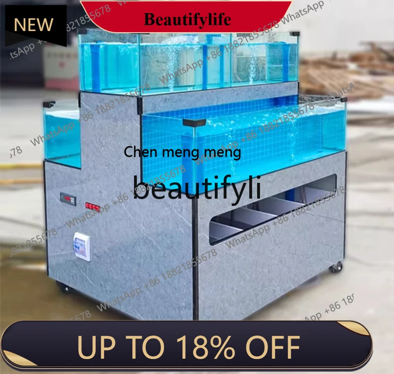 

Mobile Seafood Pool Commercial Refrigeration Machine Integrated Seafood Fish Tank Commercial Aquatic Fish Tank Shellfish Pool