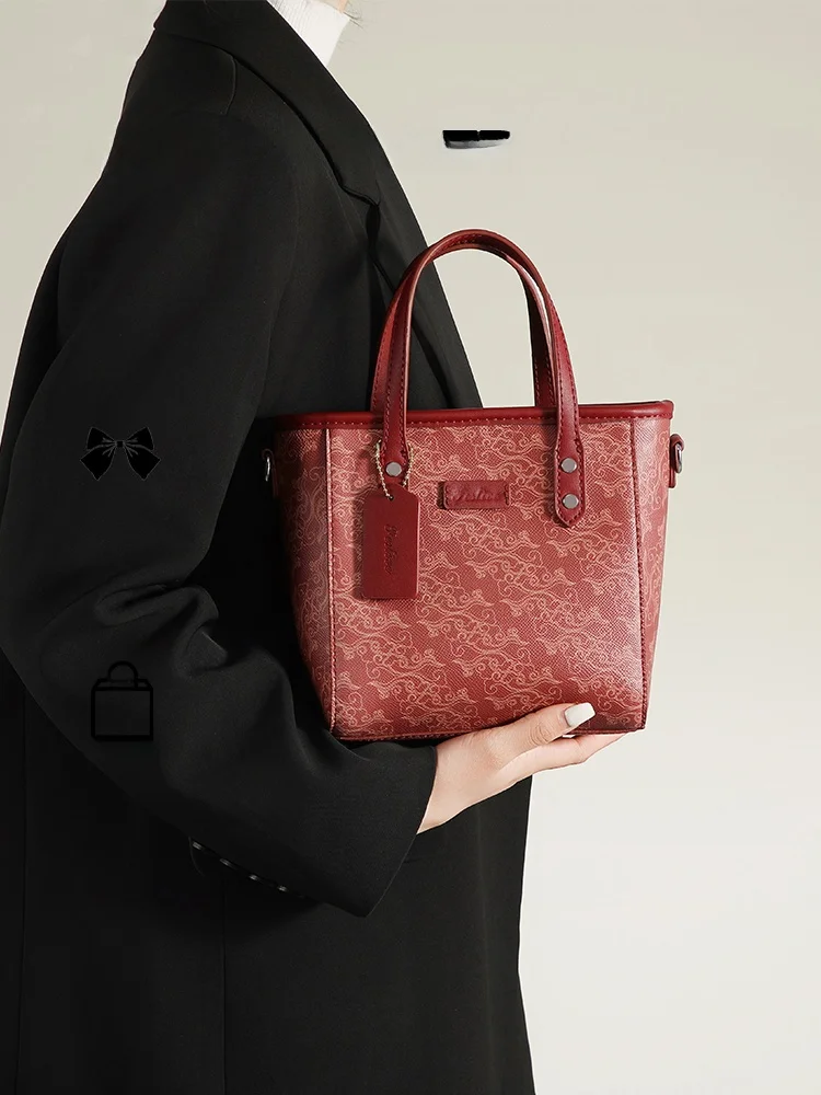 

Begooer Original Cloud Pattern Small Tote Bag Spring New Style Market Basket Bride Wedding Bag Crossbody Shoulder Bag