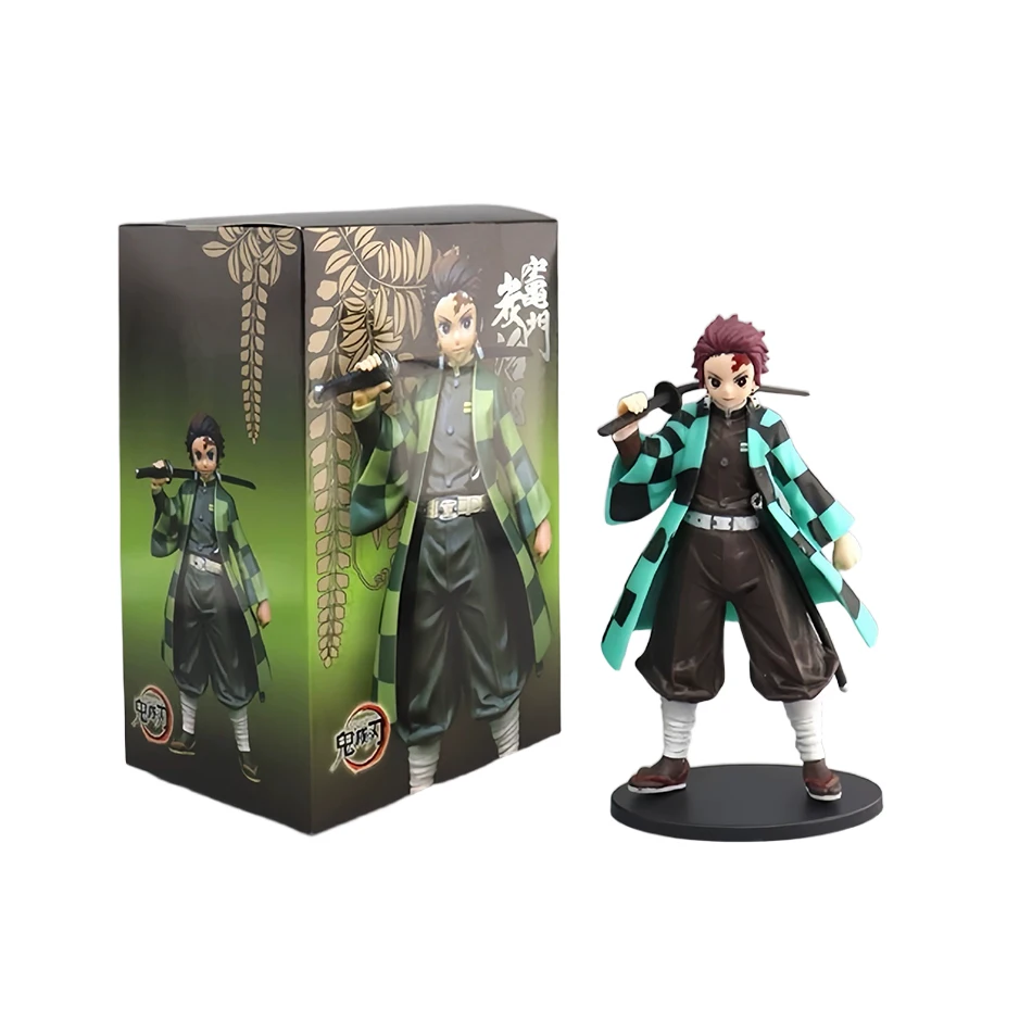 Anime Demon Slayer Demon Slayer: Kimetsu no Yaiba Figur Kamado Tanjiro Acchion Figur Azuma Zenitsu Nezuko Warrior PVC Modell und ys – Detail 11