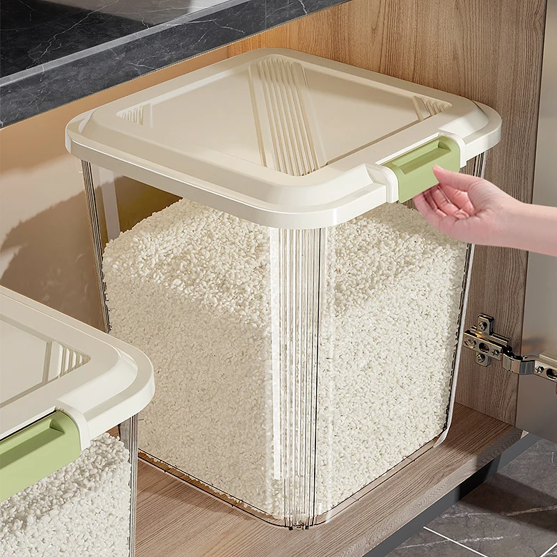 

Food ade Sed Rice Storage Box Moisture Proof Bug Proof Plastic Kitchen Storage Container for Rice ain Storage 5L+ Capa...