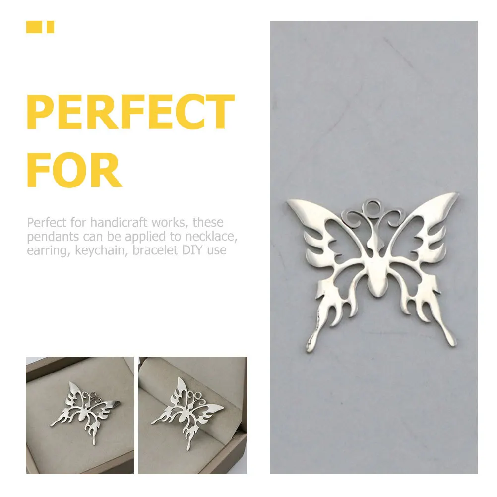 

4pcs Butterflies Shaped Jewelry Charms Pendants For Diy Necklace Earring Bracelet Making Craft Accessories Decorative Butterfly
