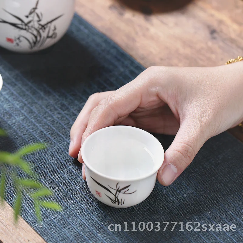 

Керамический набор подогревателей для ликера в китайском стиле, желтый винный горшок с дизайном горячего вкуса Sake для улучшения питья