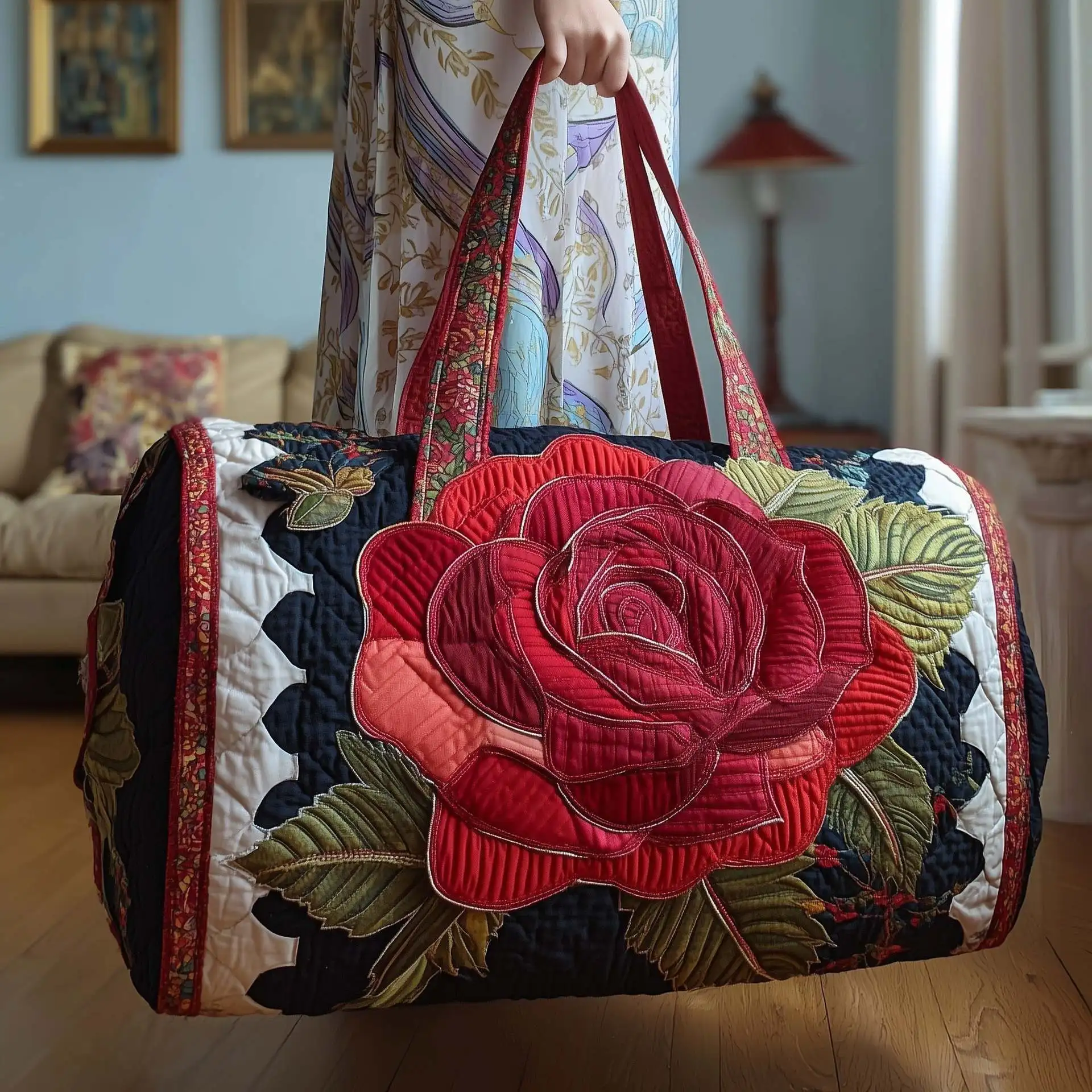 

Сумки с 3D-печатью и стеганым узором, персонализированные подарки с цветочным принтом, спортивные сумки, сумки-тоут, индивидуальные сумки для тренировок, путешествий, пляжа, походов и кемпинга