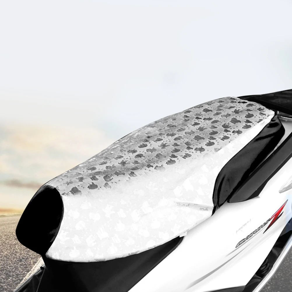 

Sunscreen Scooter Motorcycle Seat Cover Cushion Electric Bike Shade Non Slip Elastic Band Compatible Most Bikes Waterproof