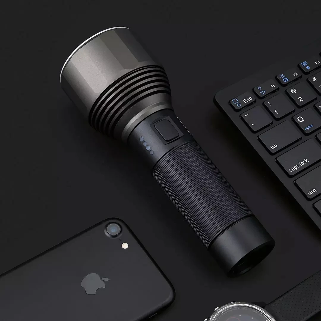 Xiaomi-nextool屋外懐中電灯,明るい光,2000ルーメン,充電式LED,防水,ipx7,キャンプ用懐中電灯