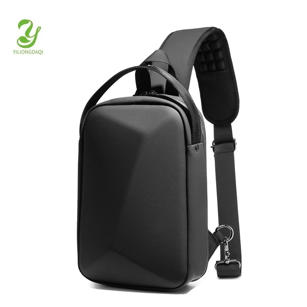 Bolsa lateral masculina lazer moda impermeável anti roubo ombro peito crossbody sling saco para homem