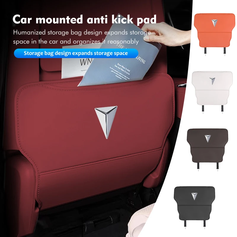 

Leather Car Seat Back Protector Children Anti Kick Cover For Deepal S7 SL03 2021 2022 2023