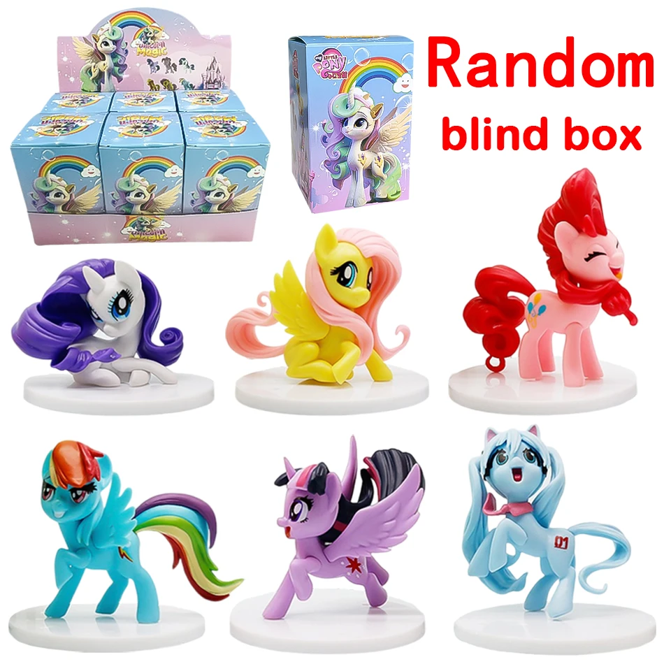 

Anime My Little Poni Action blind box Figures Toy Cartoon Anime Model Doll Room Decoration Birthday Gift for friend/classmate