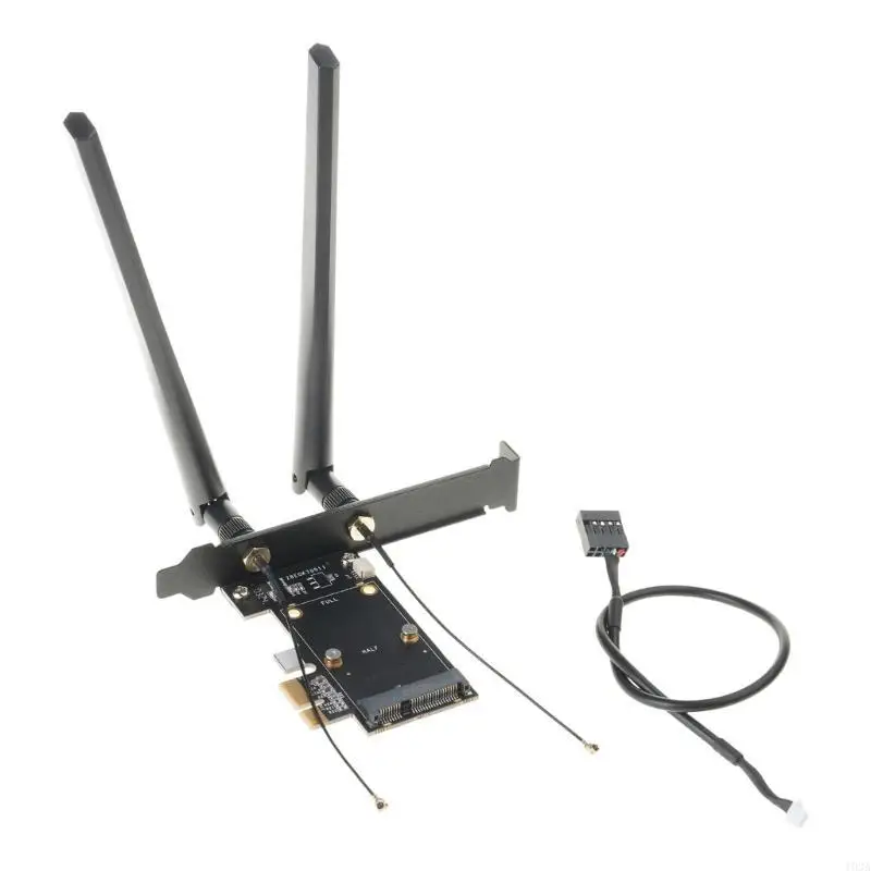 Mini PCI-EXPRESS TO PCIE Converter 2 Antenna Desktop No Сетевой карты 193A