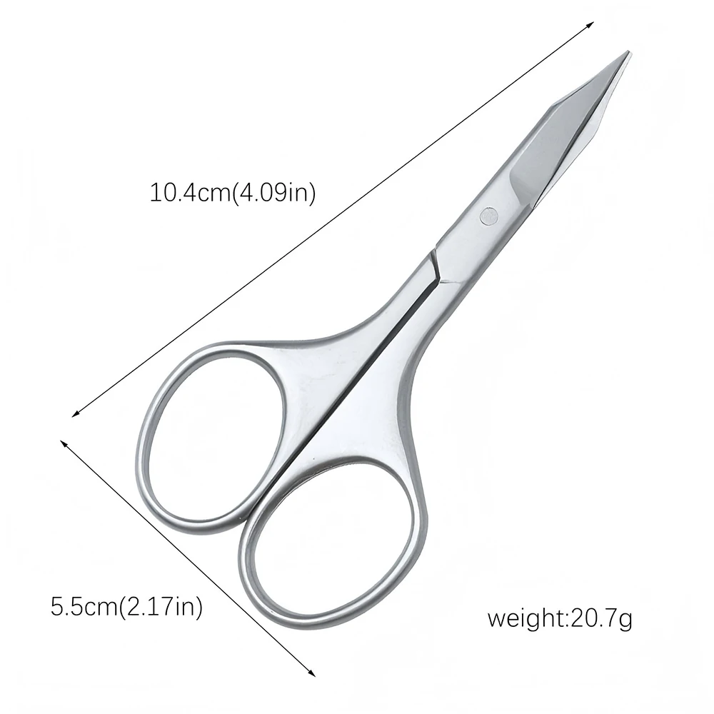 1Pcs Stainless Steel Small Makeup Grooming Scissors Eyebrows For Manicure Nail Cuticle Beard And Mustache Trimmer Nose Hair Tool