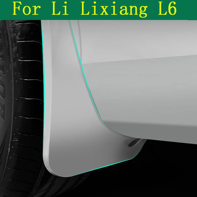 Per Li Lixiang L6 2023 2024 paraspruzzi ruota auto paraspruzzi paraspruzzi parafango anteriore posteriore TPE parafanghi Protector